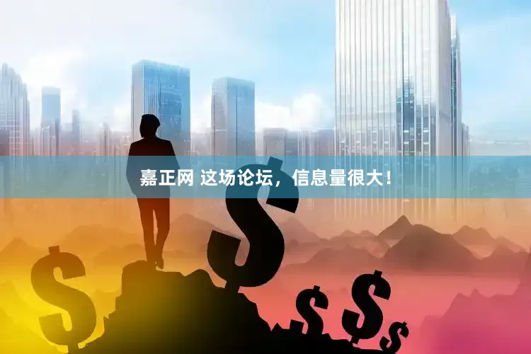 嘉正网 这场论坛，信息量很大！